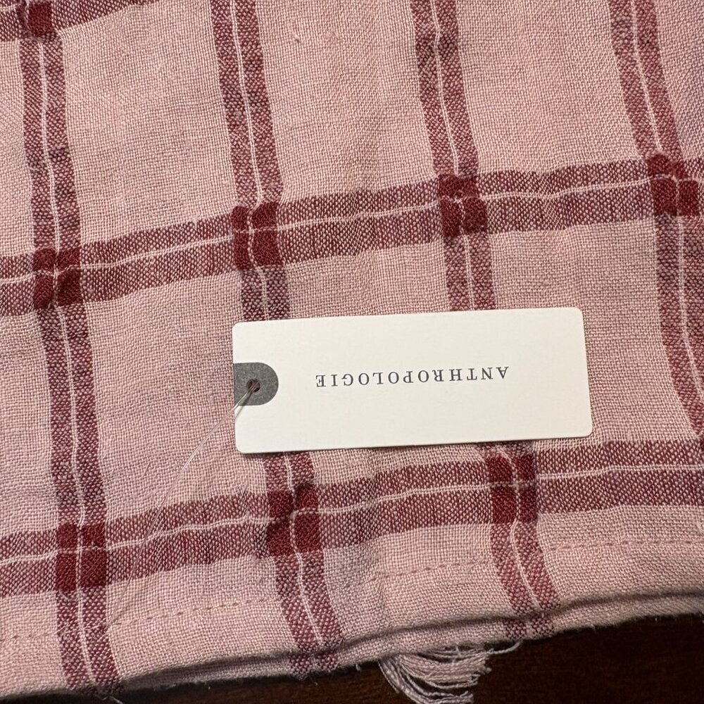 Anthropologie Fringe Placemats New Set of 2 Linen 16x14 - Picture 4 of 9